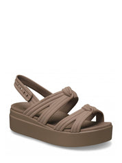 Sandali zeppa Marrone Crocs