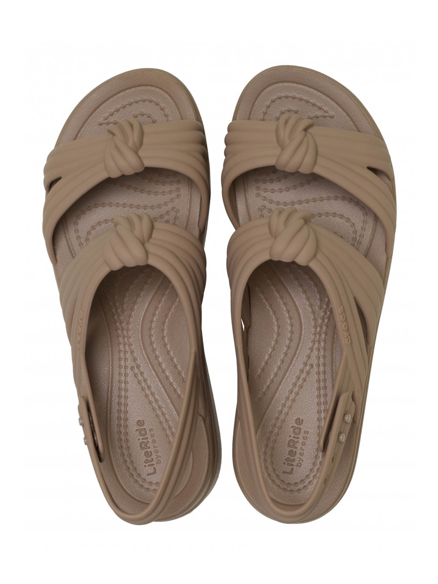 Sandali zeppa Marrone Crocs