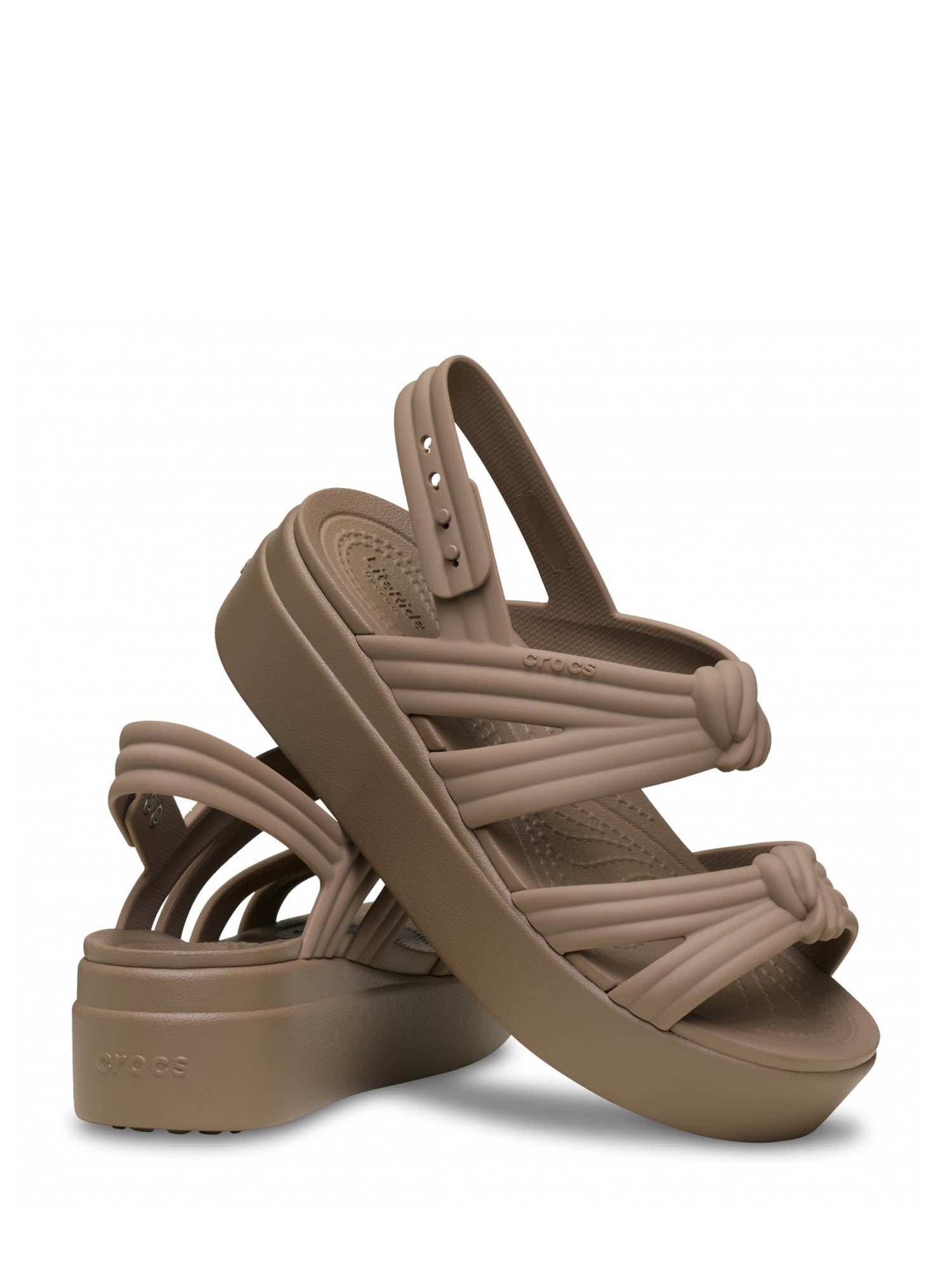 Sandali zeppa Marrone Crocs