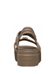 Sandali zeppa Marrone Crocs