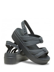 Sandali zeppa Grigio Crocs