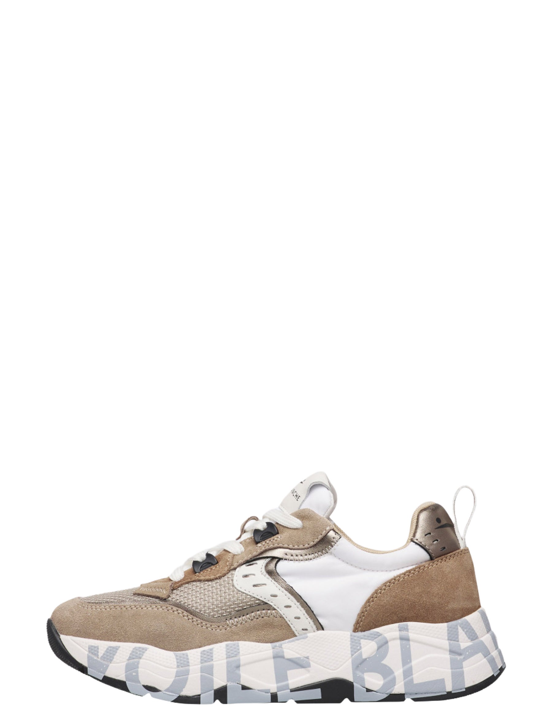 Sneakers Beige Voile Blanche