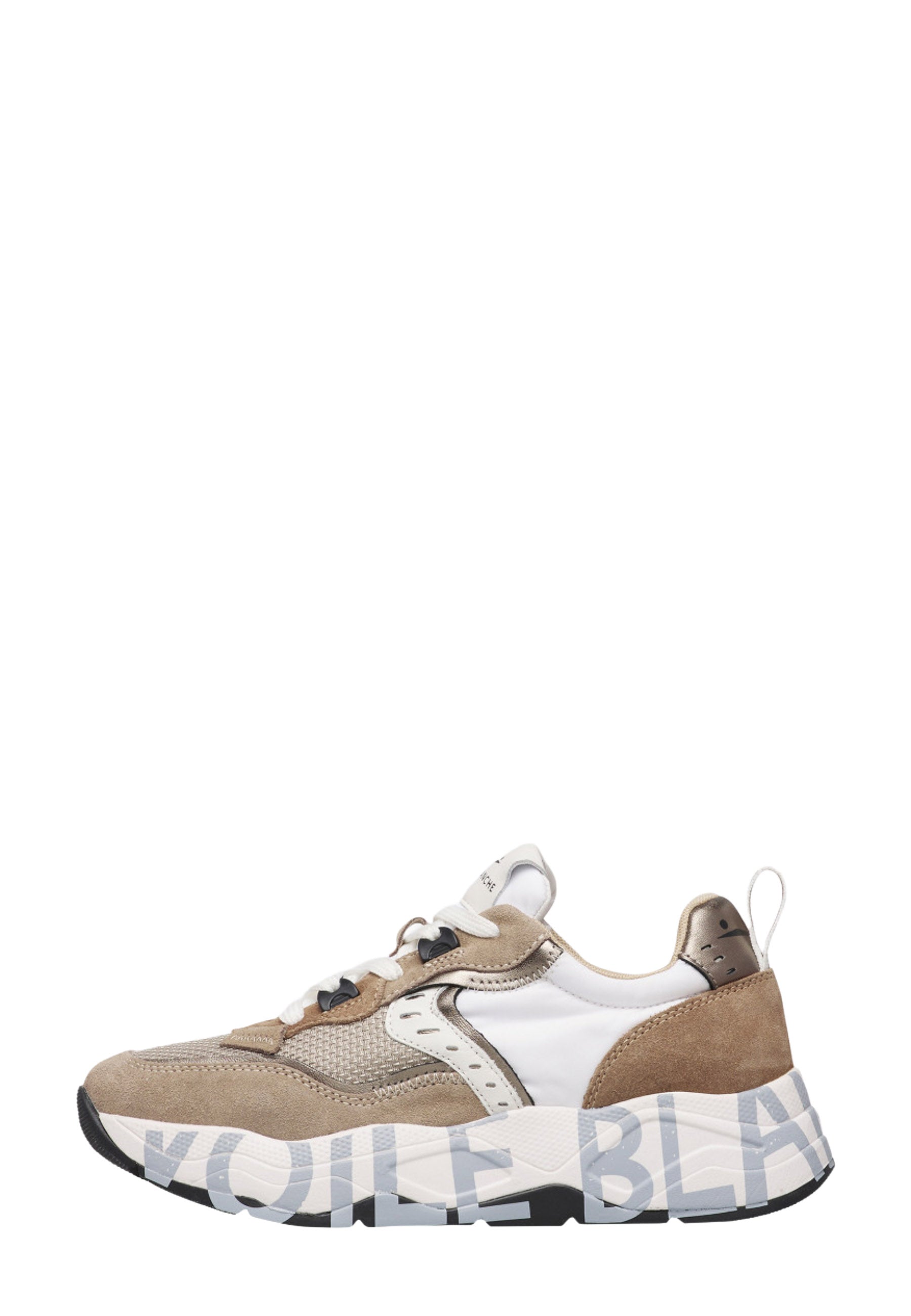 Sneakers Beige Voile Blanche