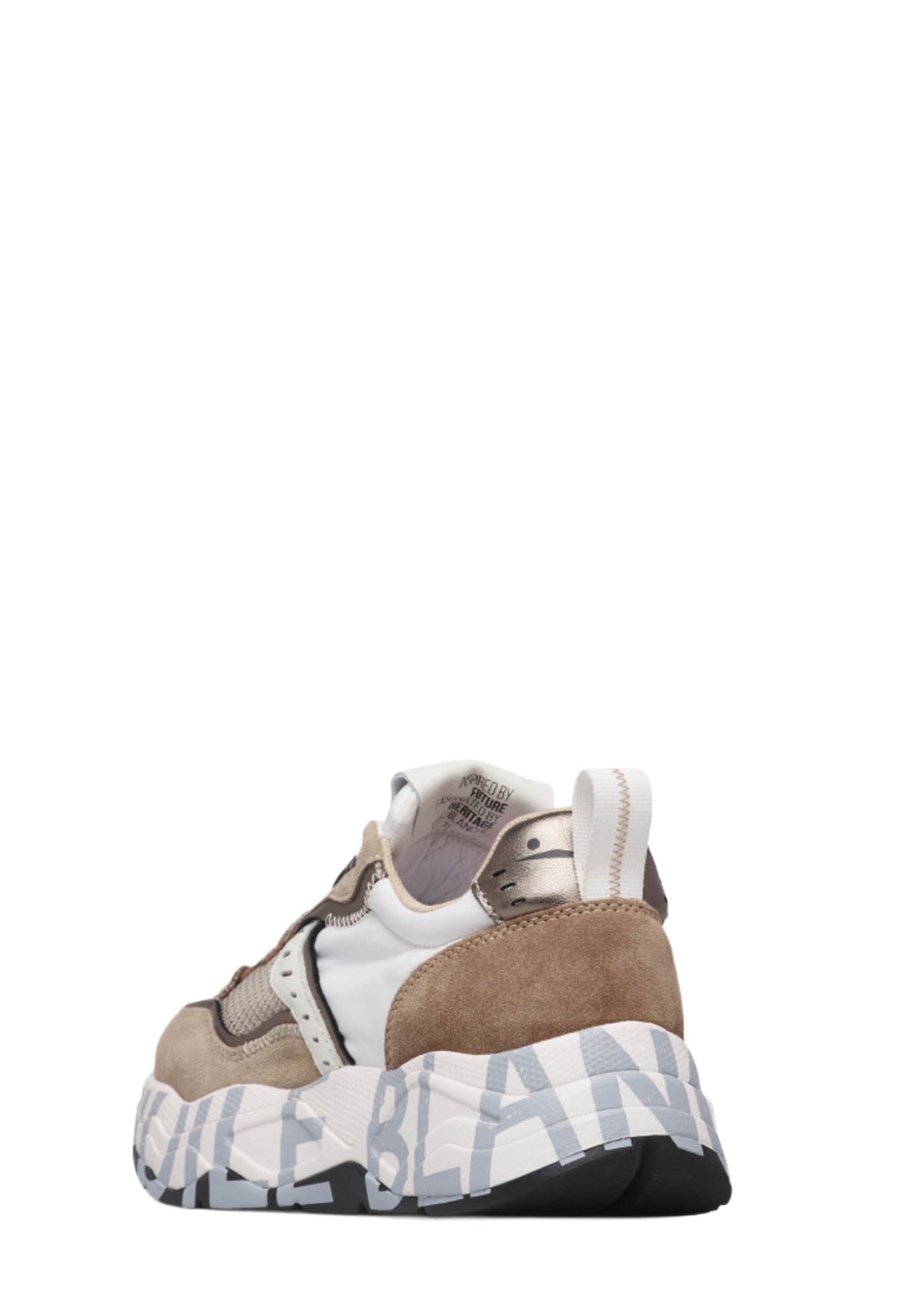 Sneakers Beige Voile Blanche