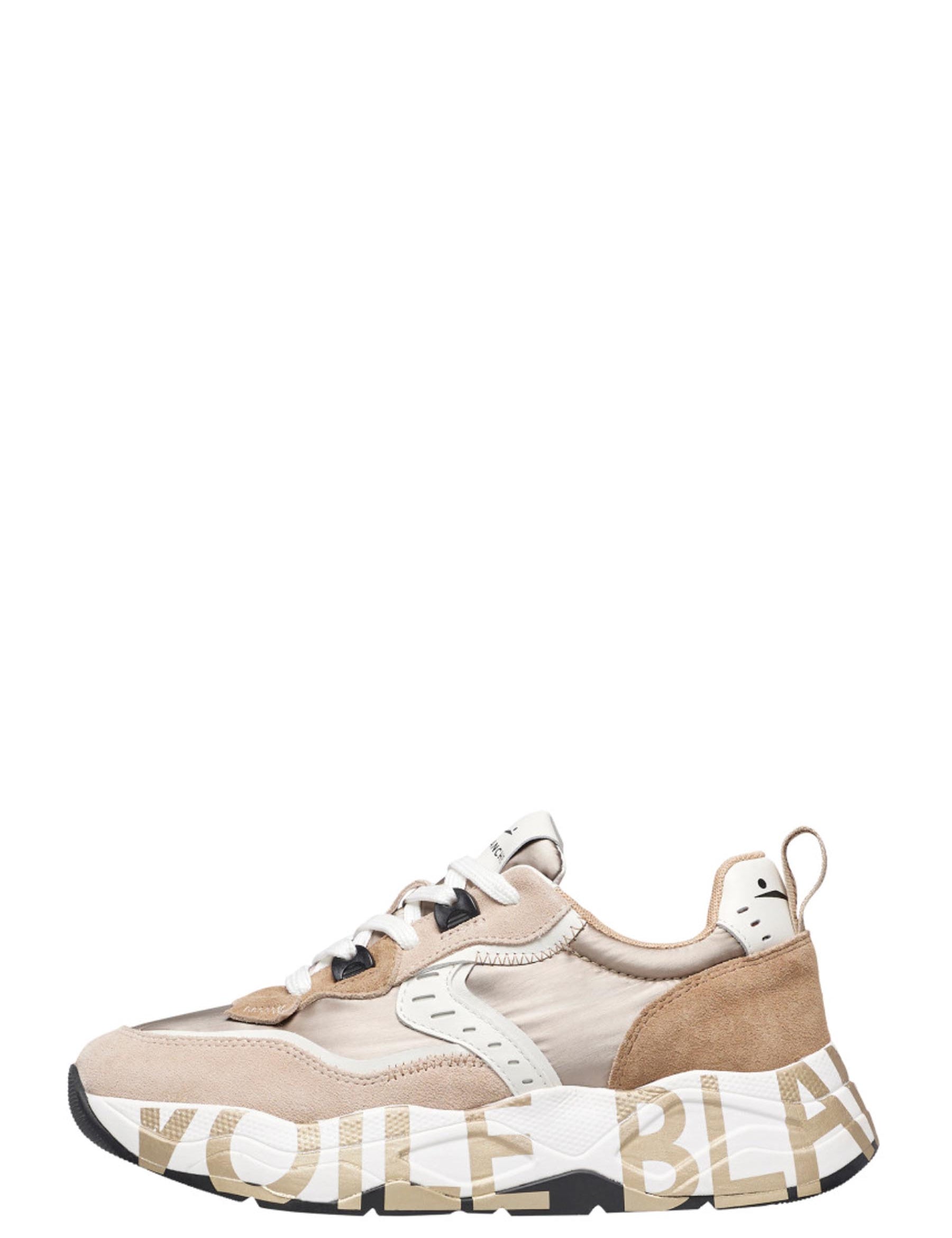 Sneakers Beige Voile Blanche