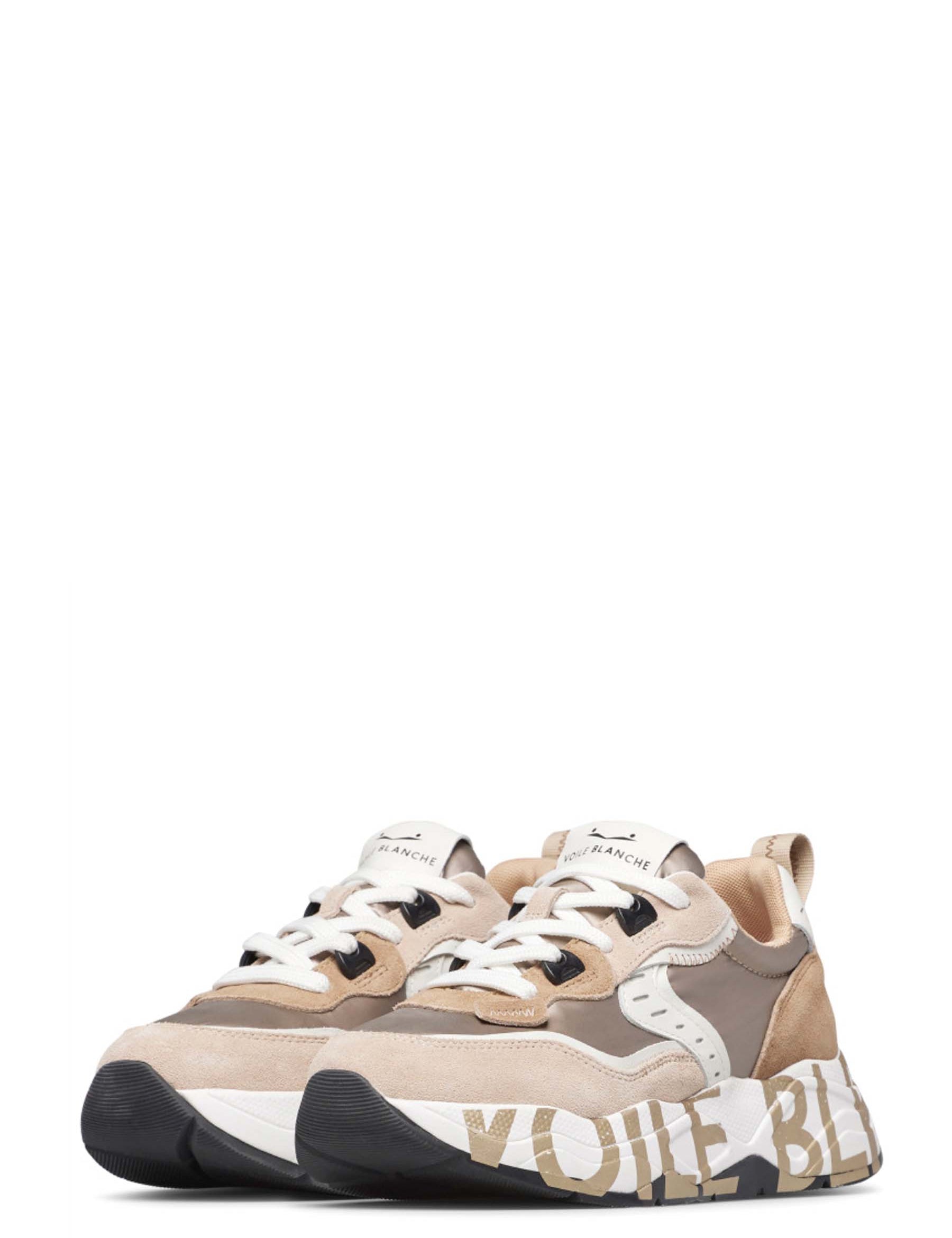 Sneakers Beige Voile Blanche
