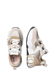 Sneakers Beige Voile Blanche