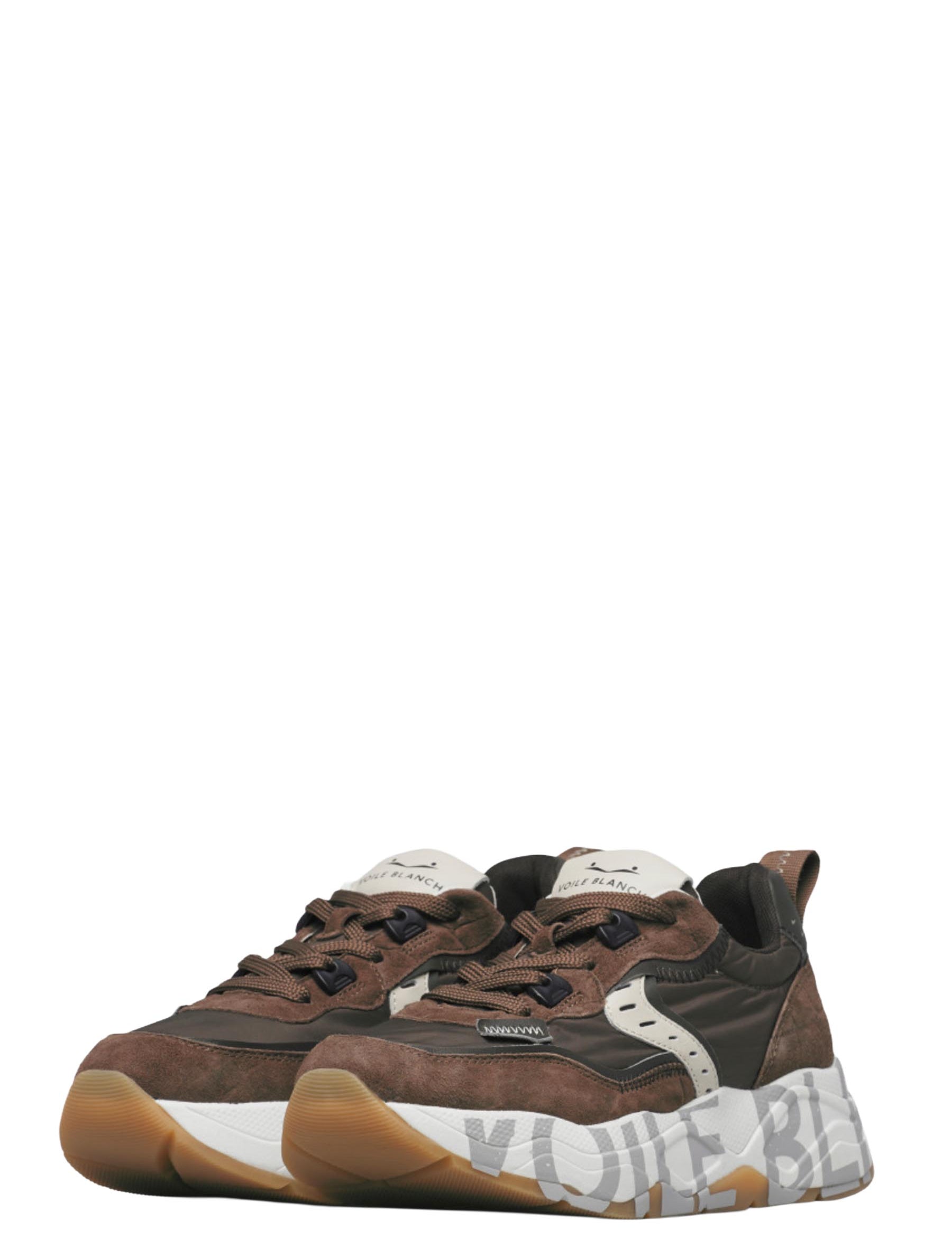 Sneakers Marrone Voile Blanche