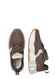 Sneakers Marrone Voile Blanche