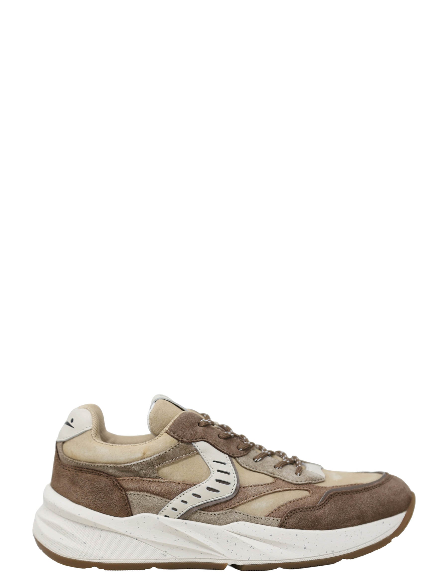 Sneakers Marrone Voile Blanche