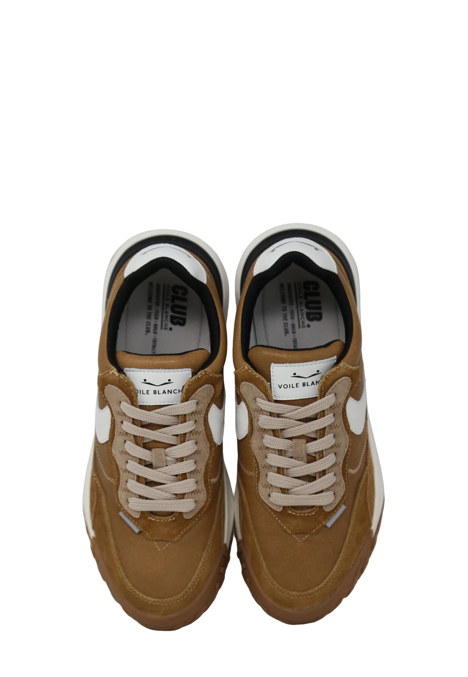 Sneakers Marrone Voile Blanche