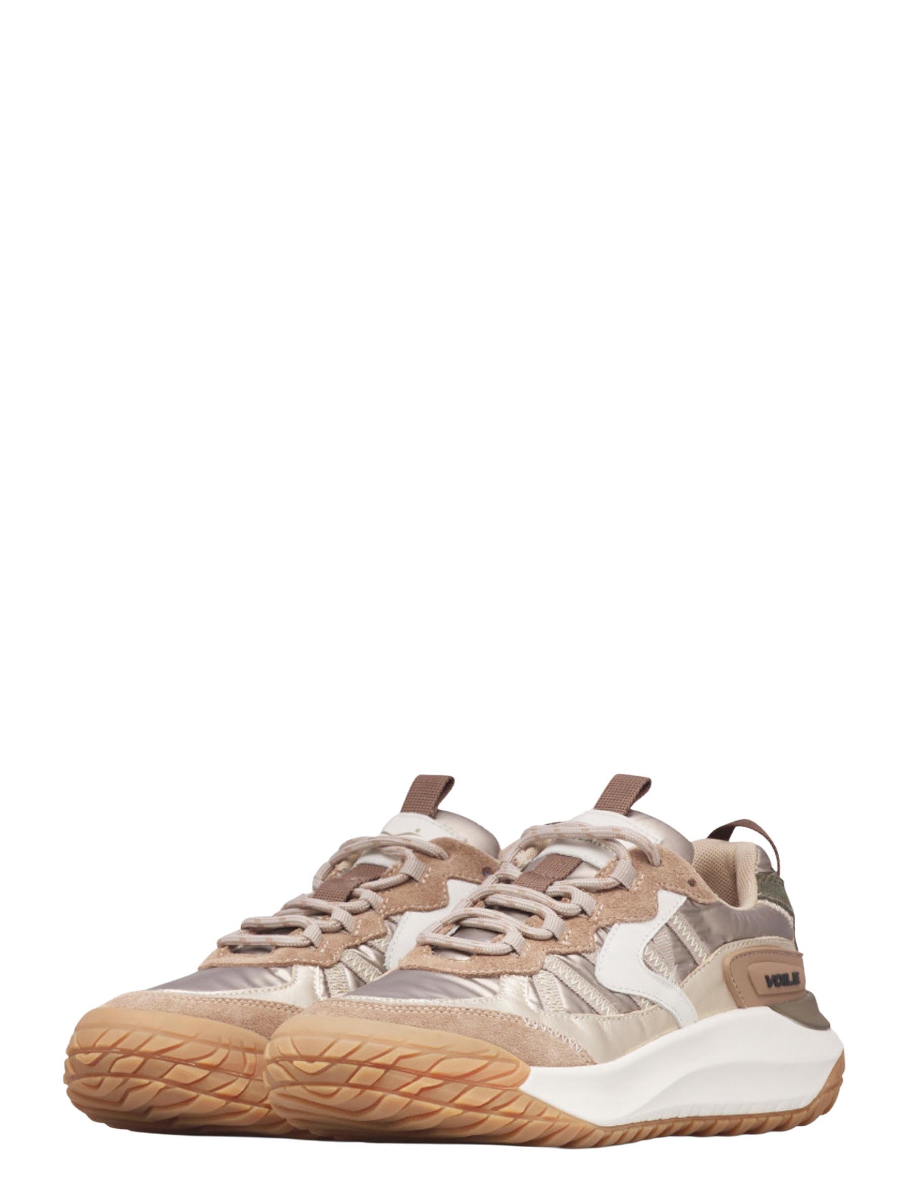 Sneakers Beige Voile Blanche