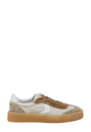 Sneakers Beige Voile Blanche