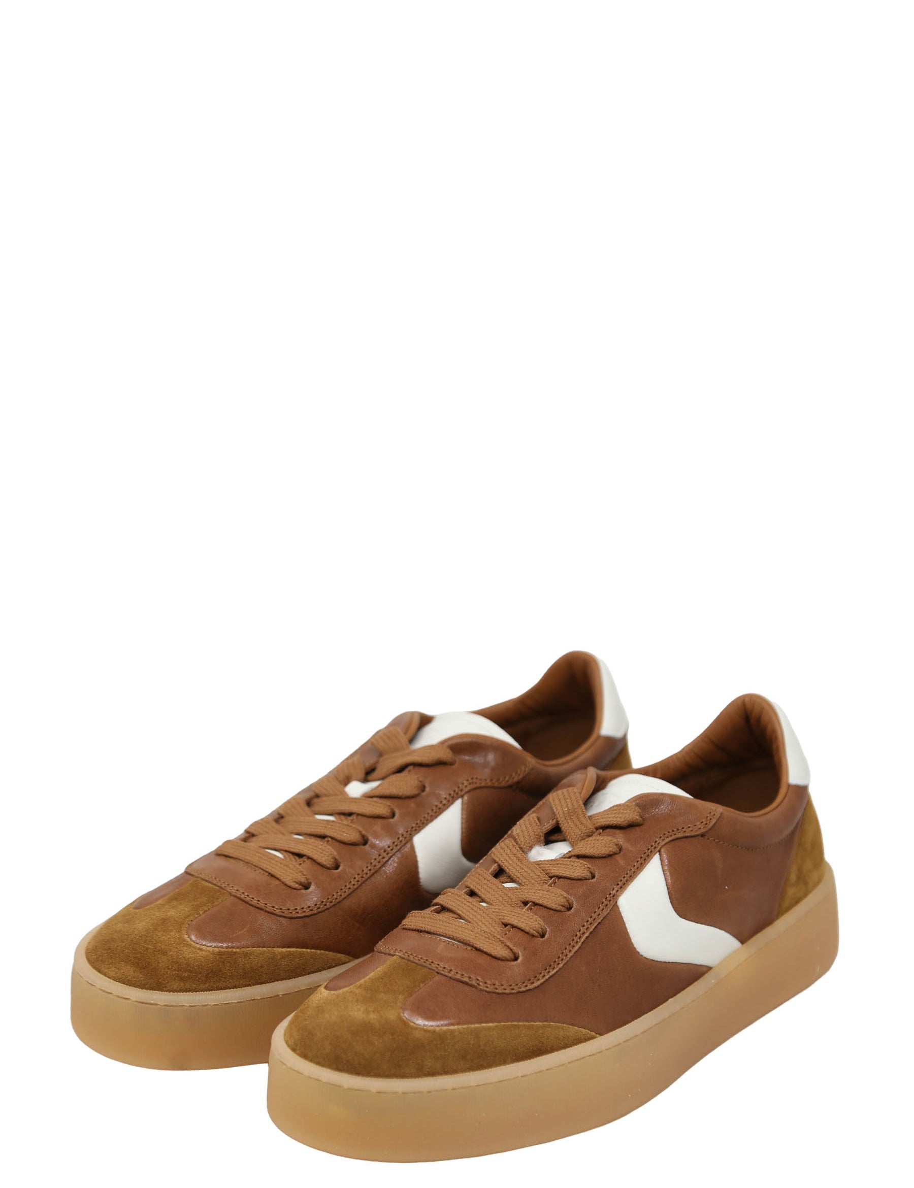 Sneakers Marrone Voile Blanche