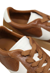 Sneakers Marrone Voile Blanche