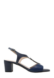 Sandali tacco Blu Melluso