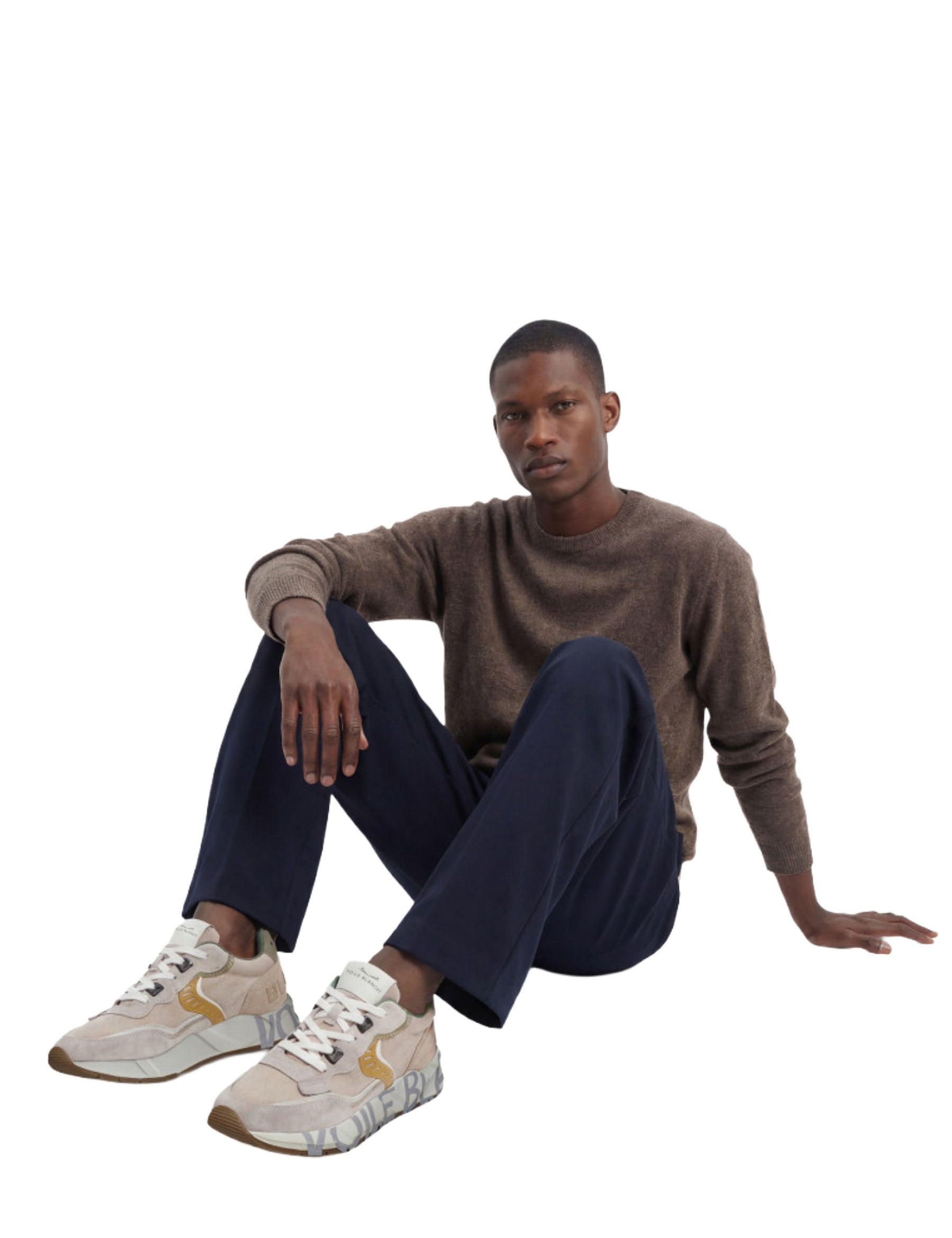 Sneakers Beige Voile Blanche