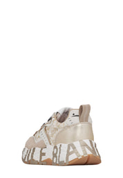 Sneakers Beige Voile Blanche