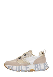 Sneakers Beige Voile Blanche