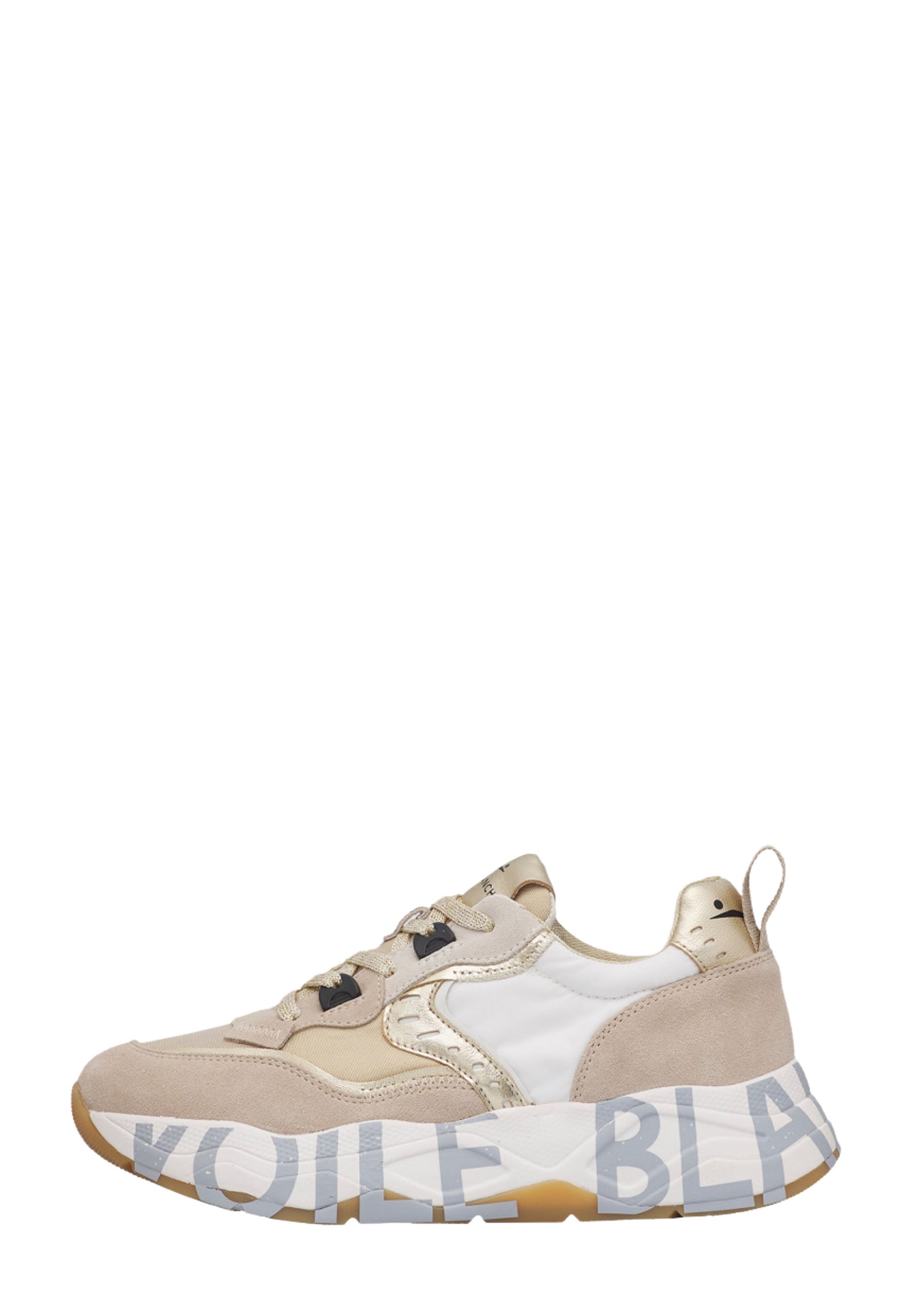 Sneakers Beige Voile Blanche