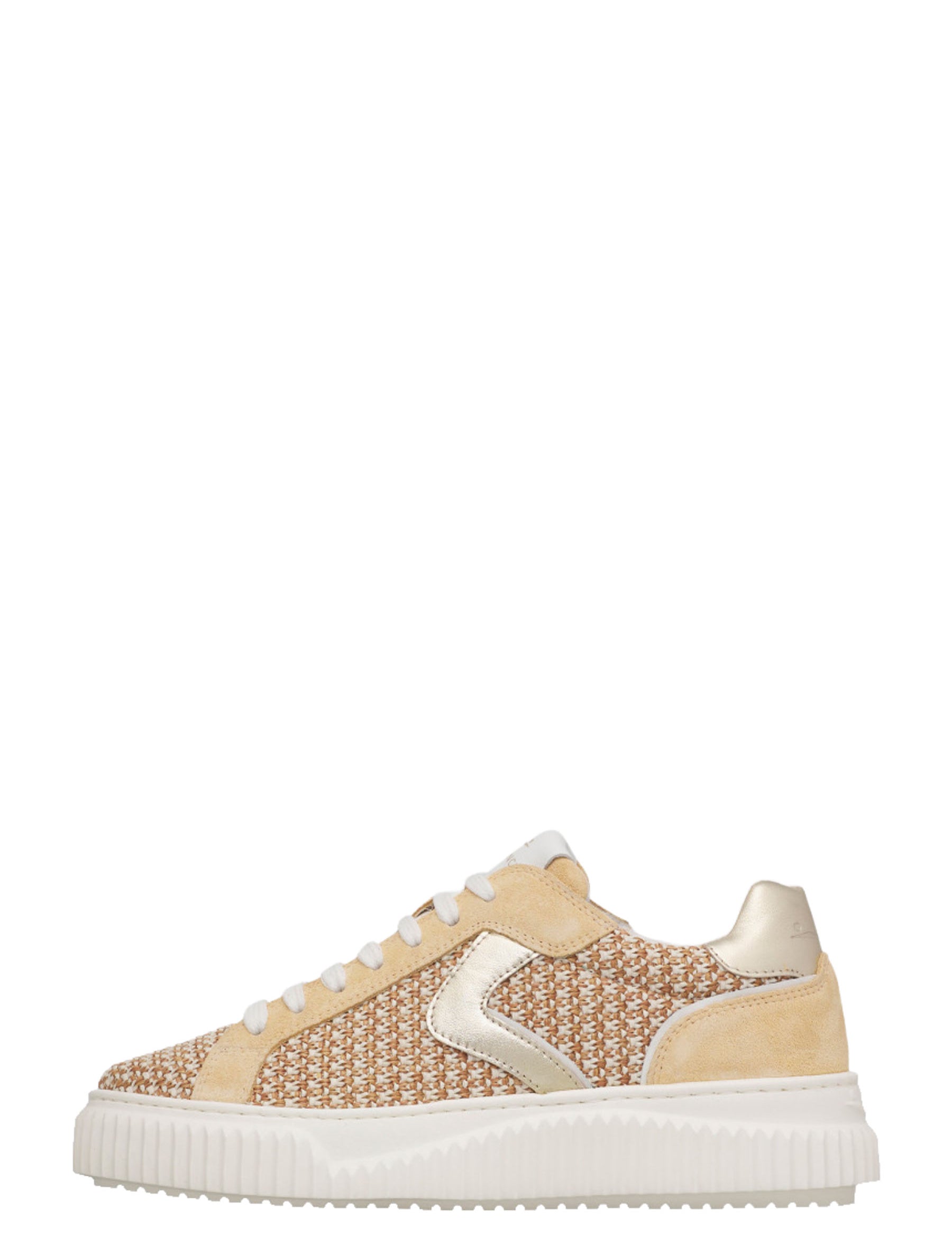 Sneakers Beige Voile Blanche