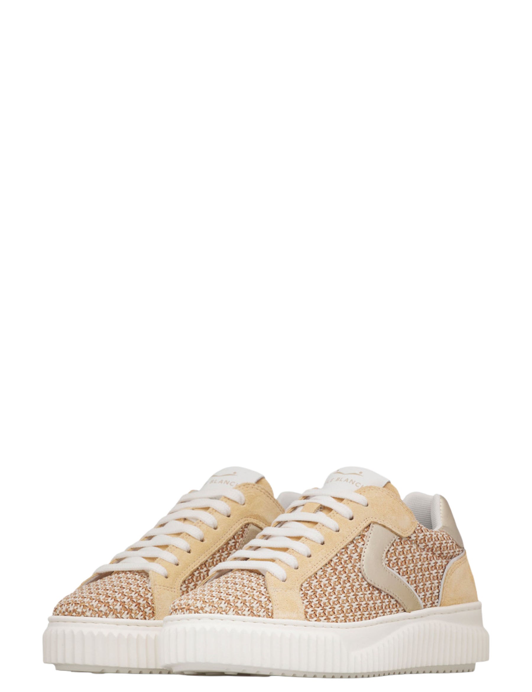 Sneakers Beige Voile Blanche
