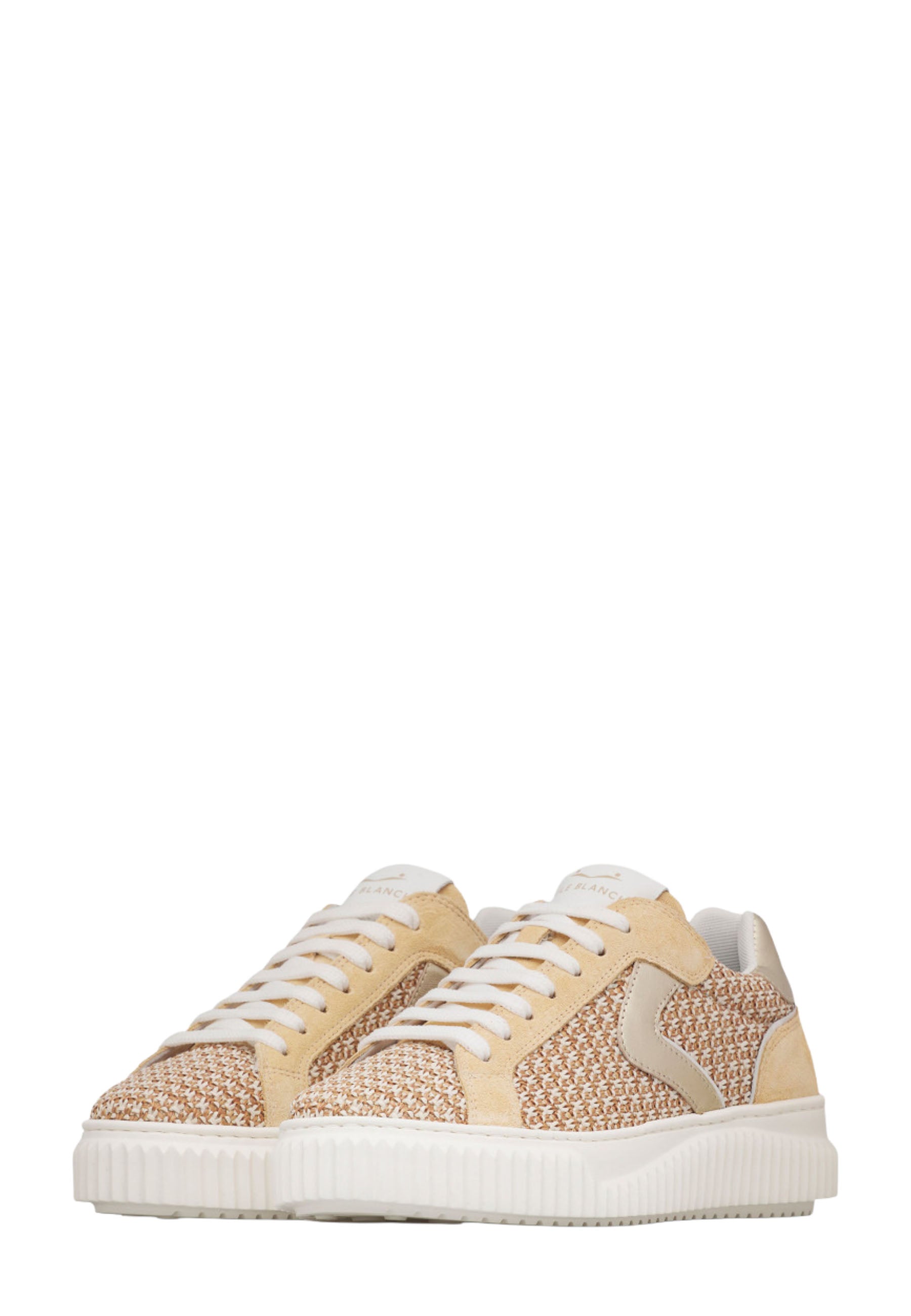 Sneakers Beige Voile Blanche
