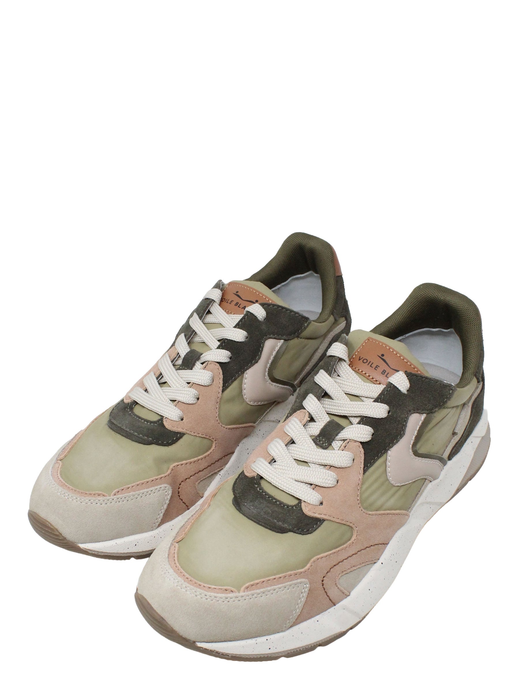 Sneakers Verde Voile Blanche