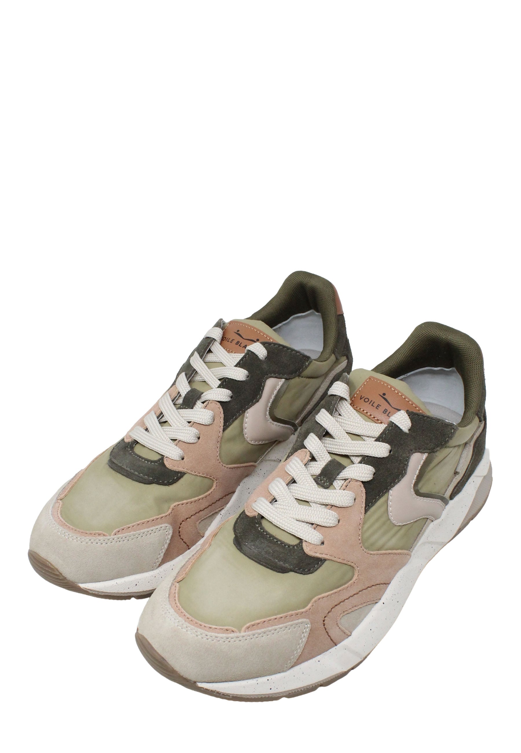 Sneakers Verde Voile Blanche