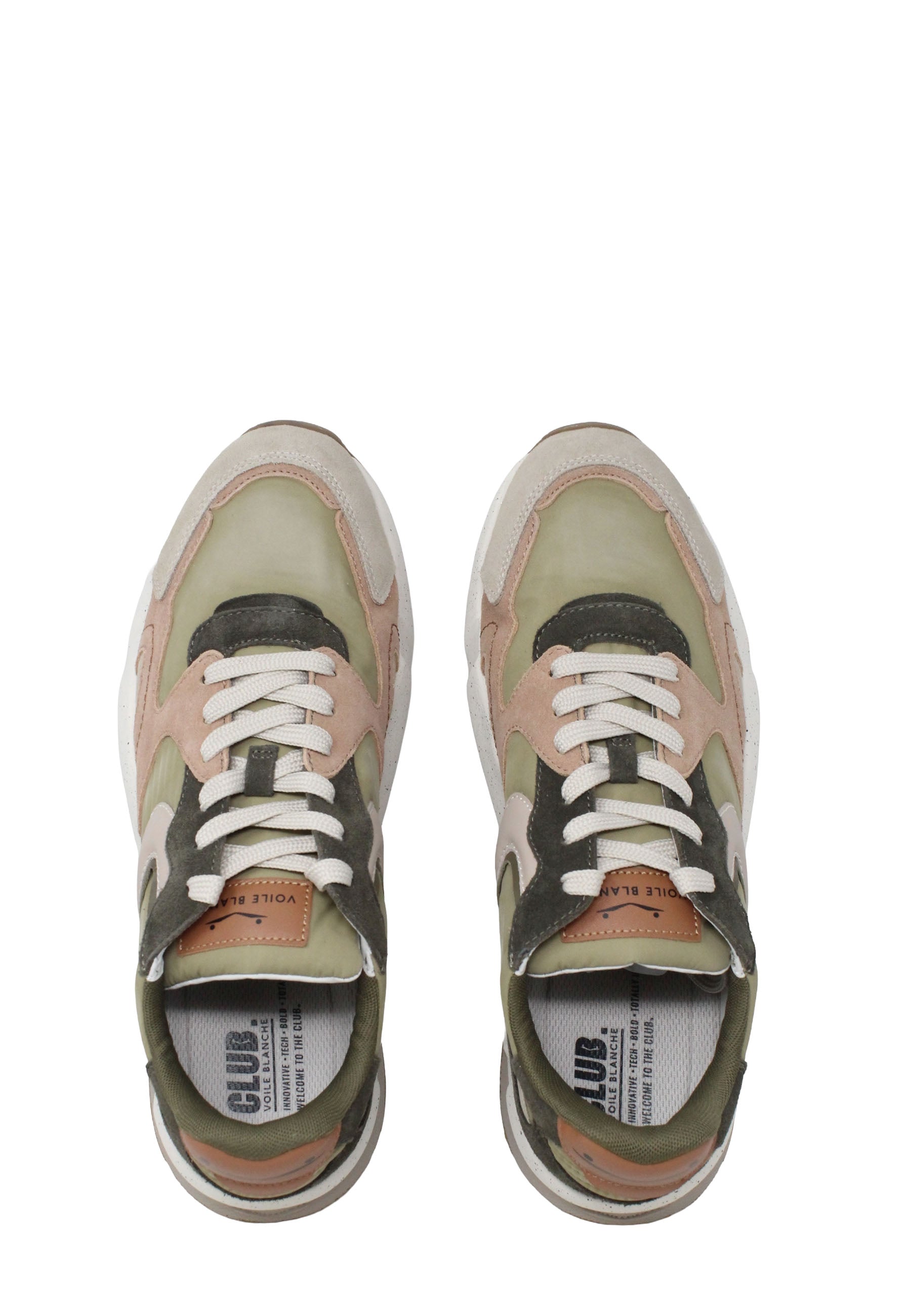 Sneakers Verde Voile Blanche
