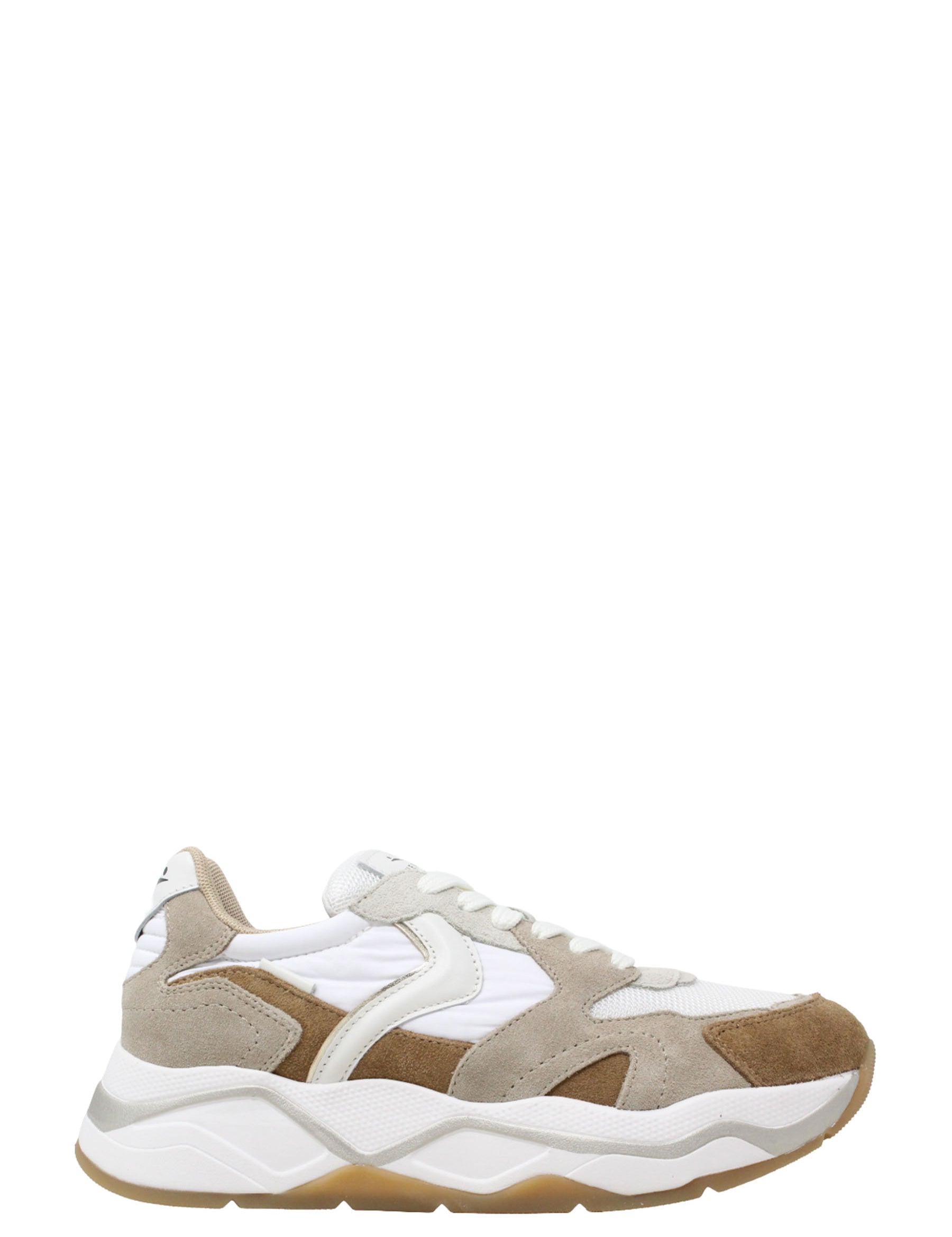 Sneakers Beige Voile Blanche