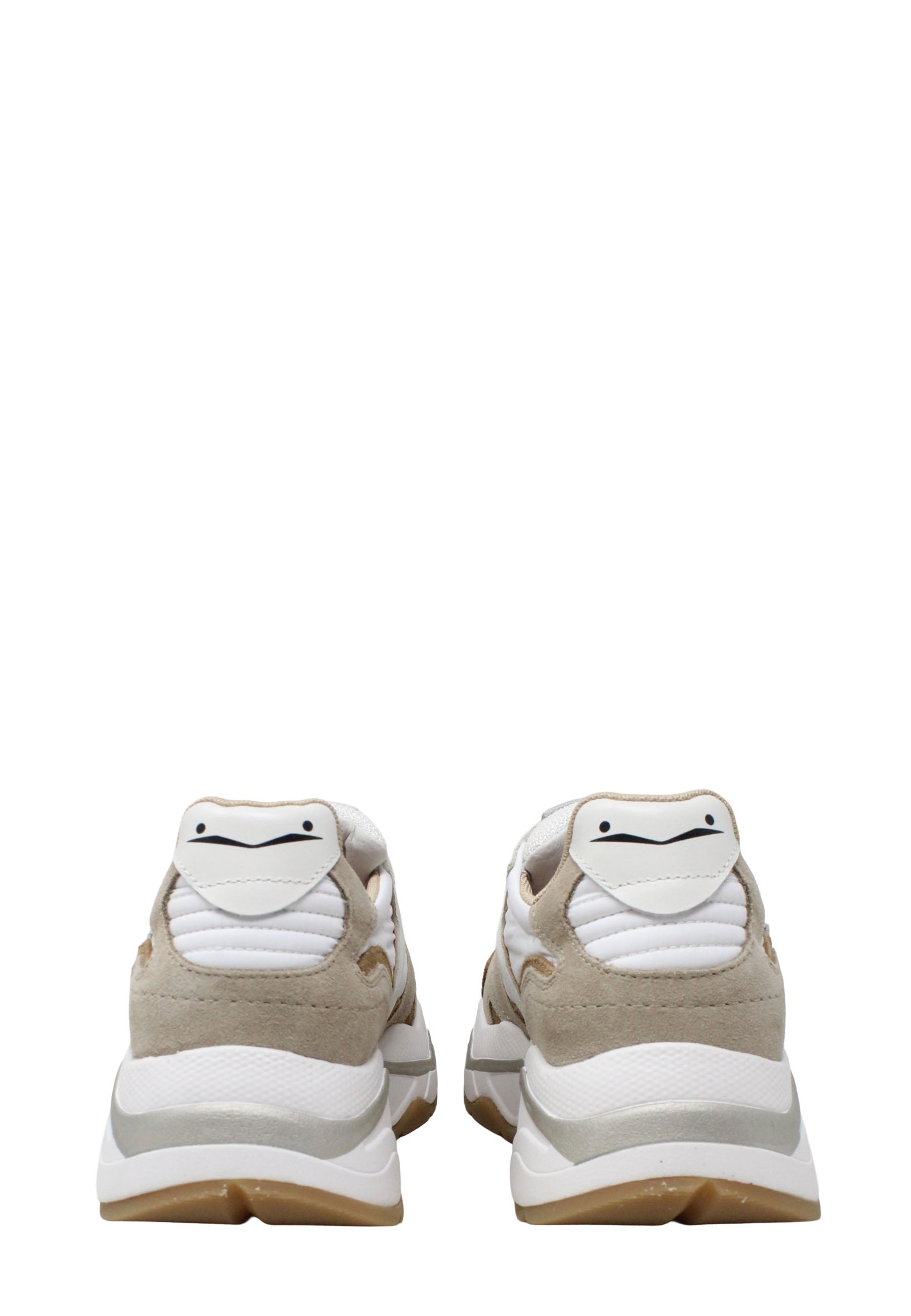 Sneakers Beige Voile Blanche