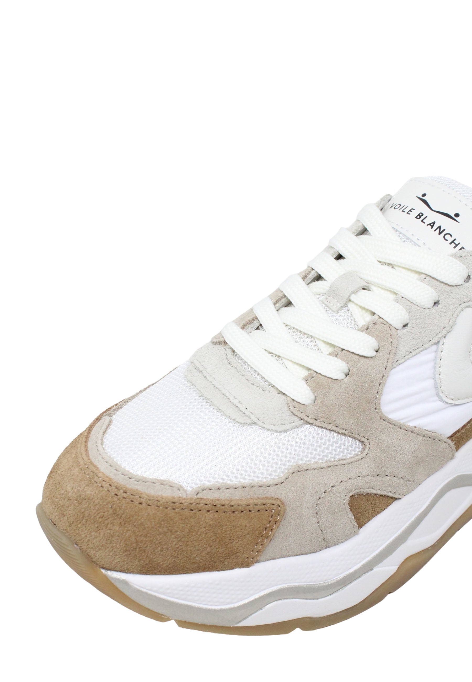 Sneakers Beige Voile Blanche