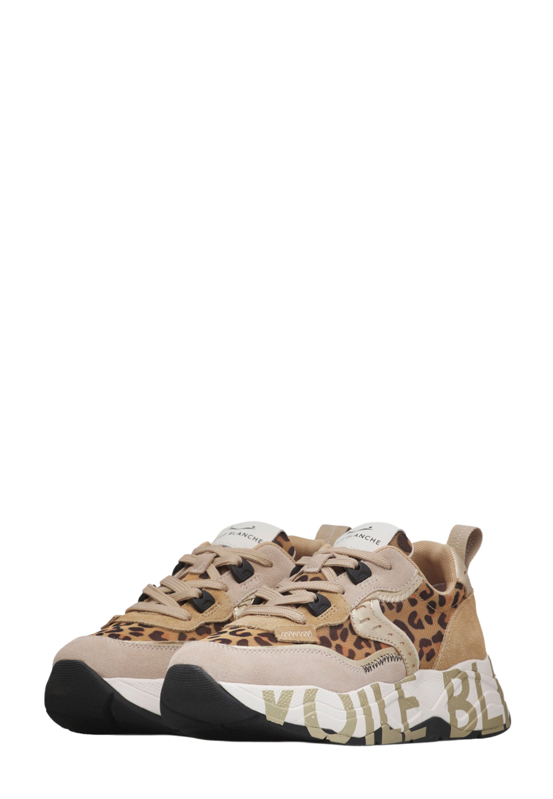 Sneakers Beige Voile Blanche