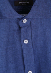 Camicie Blu Chiaro Borgoni Milano