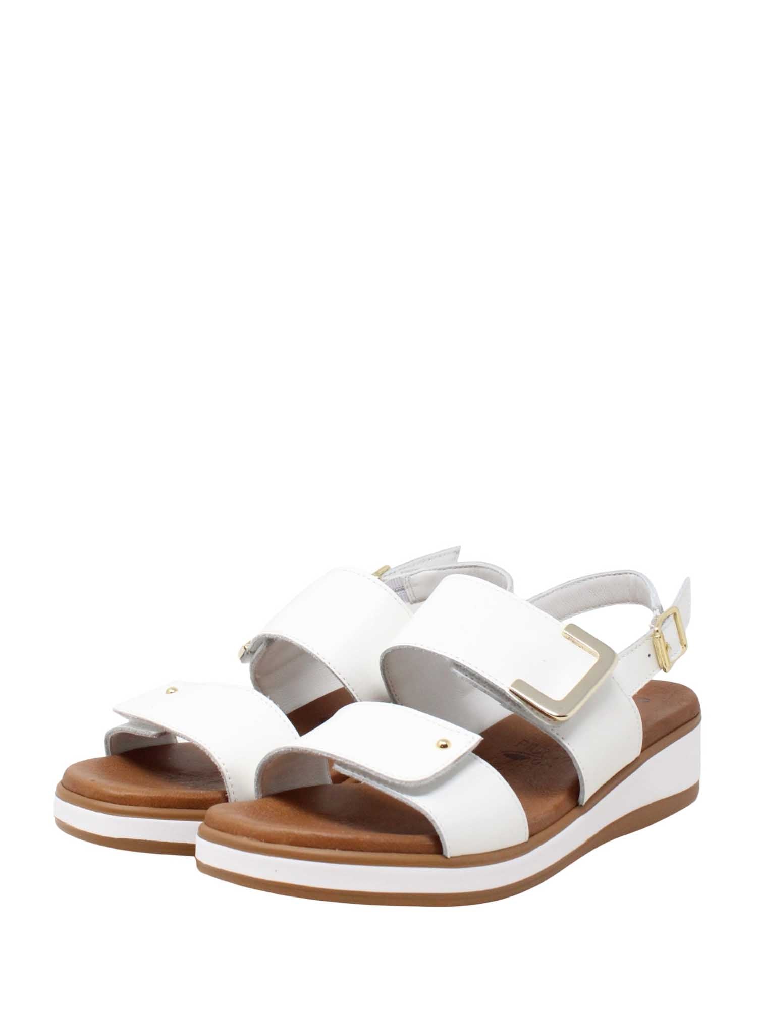 Sandali zeppa Bianco Susimoda