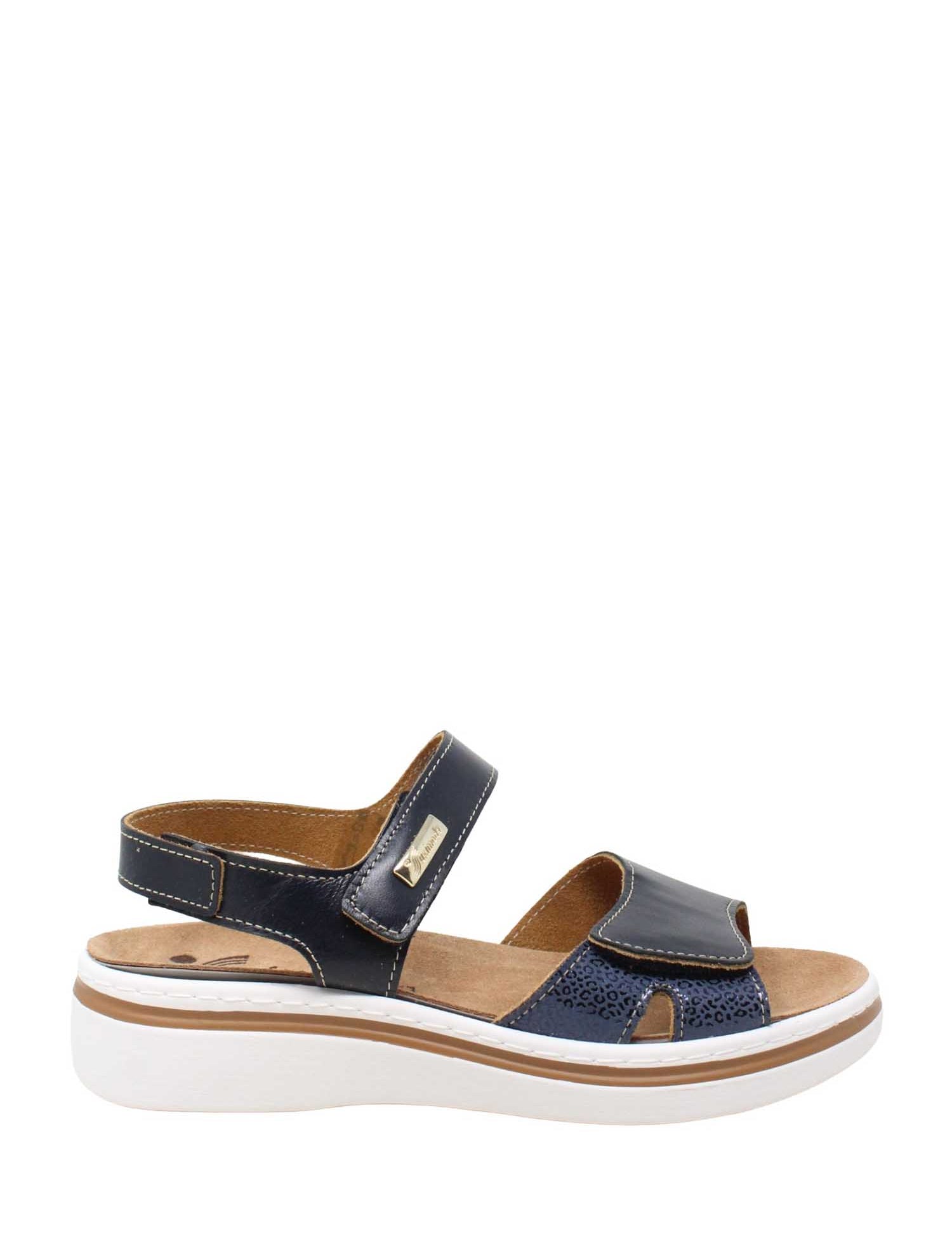 Sandali zeppa Blu Susimoda