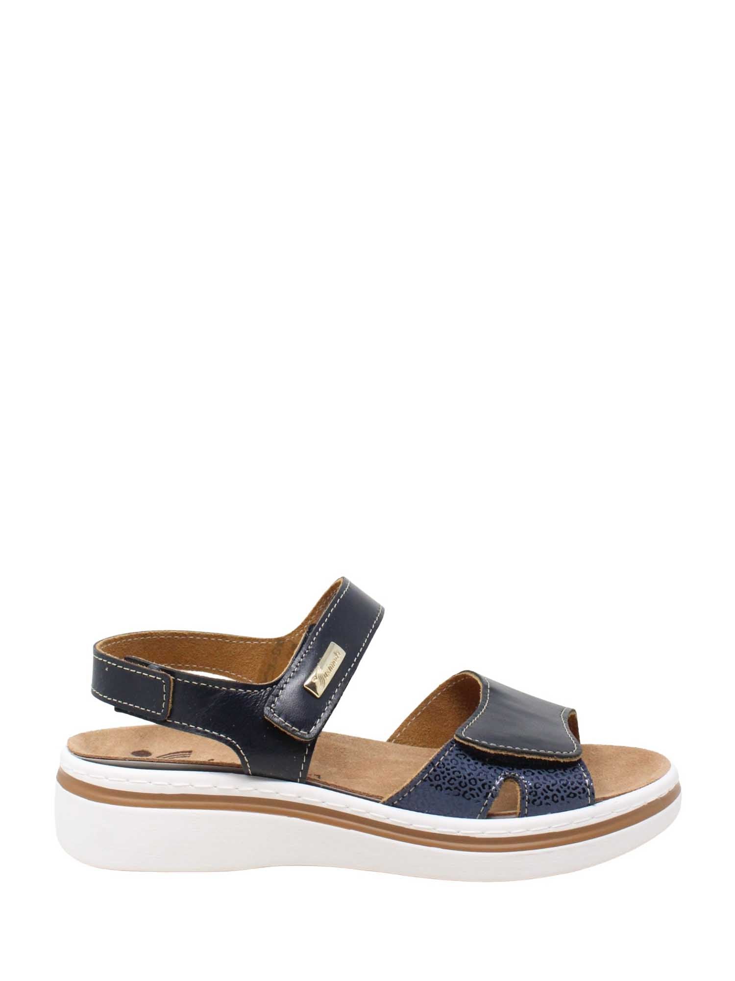 Sandali zeppa Blu Susimoda