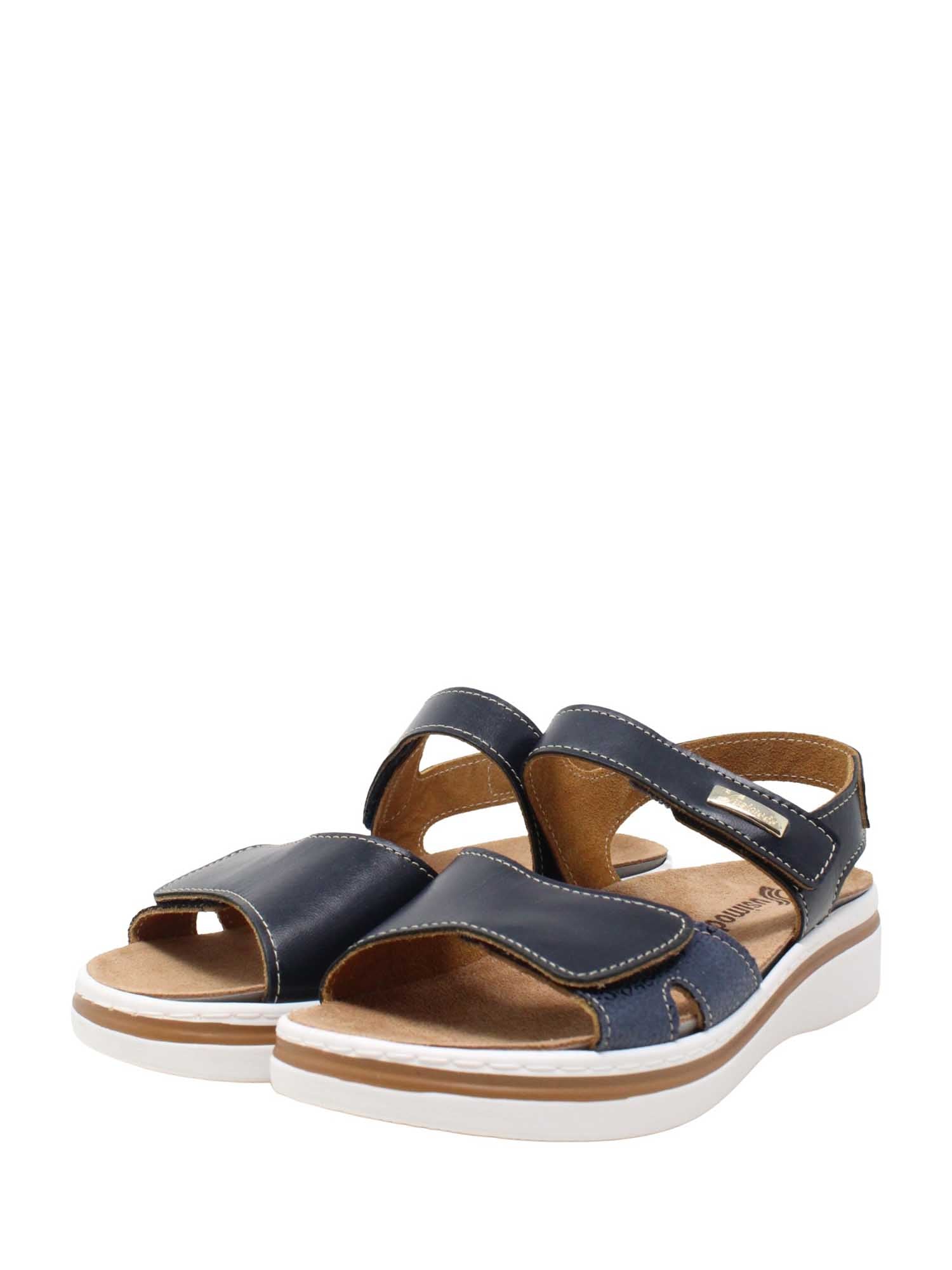 Sandali zeppa Blu Susimoda