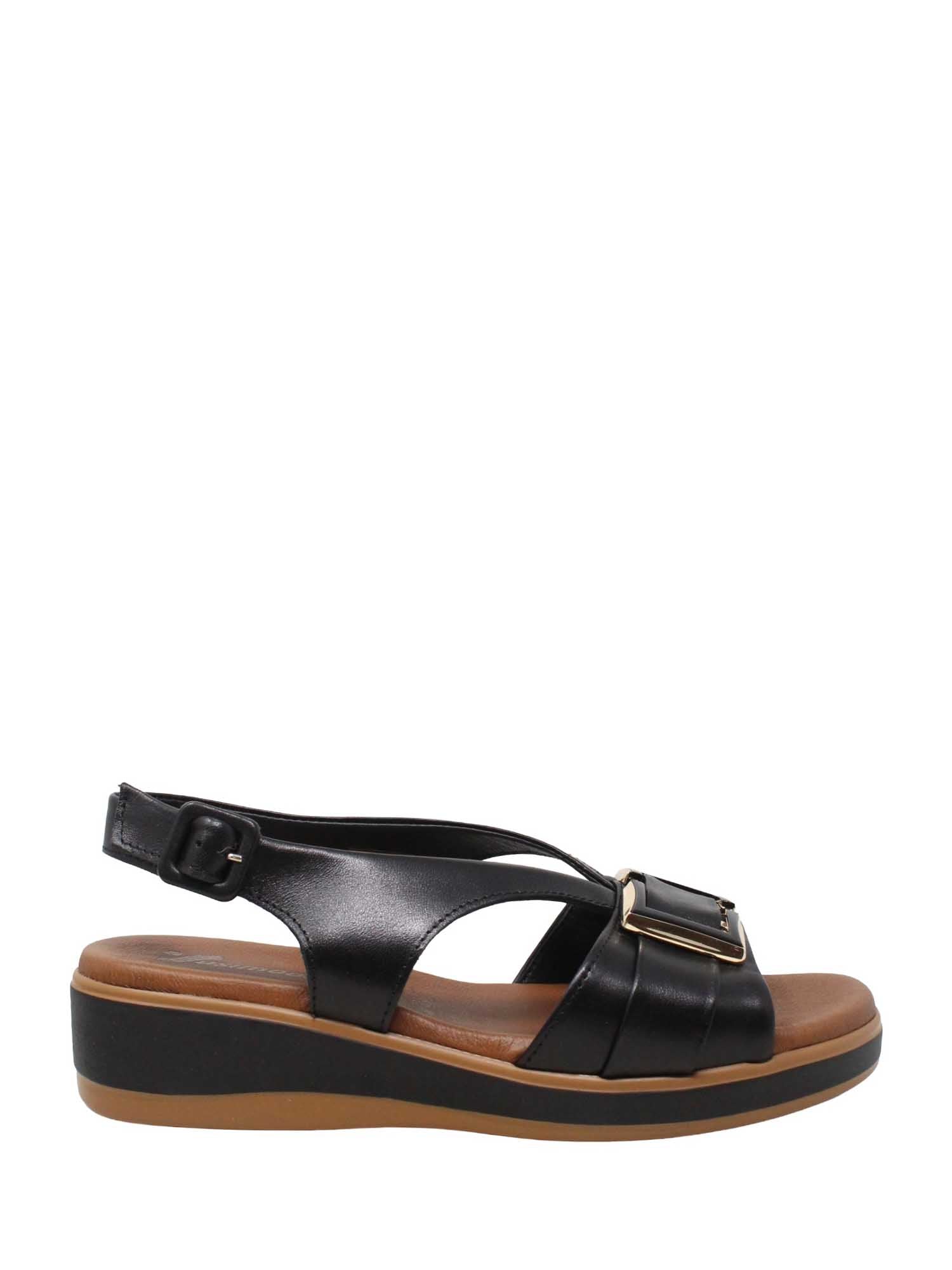 Sandali zeppa Nero Susimoda