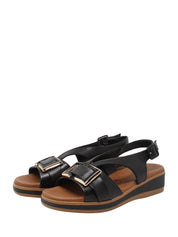 Sandali zeppa Nero Susimoda