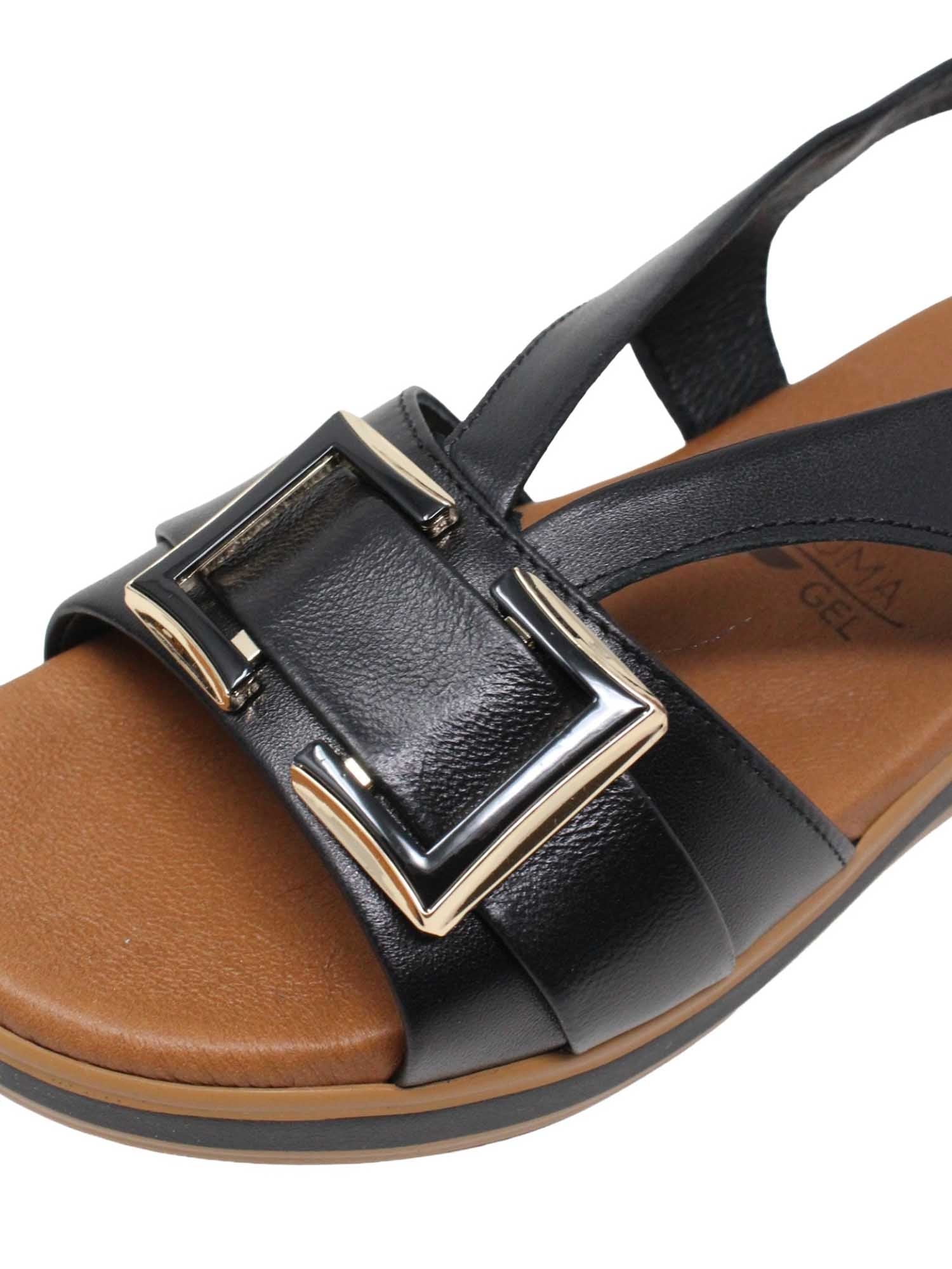 Sandali zeppa Nero Susimoda