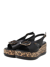 Sandali zeppa Nero Susimoda
