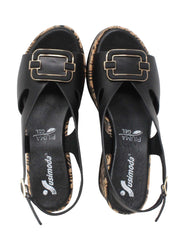 Sandali zeppa Nero Susimoda