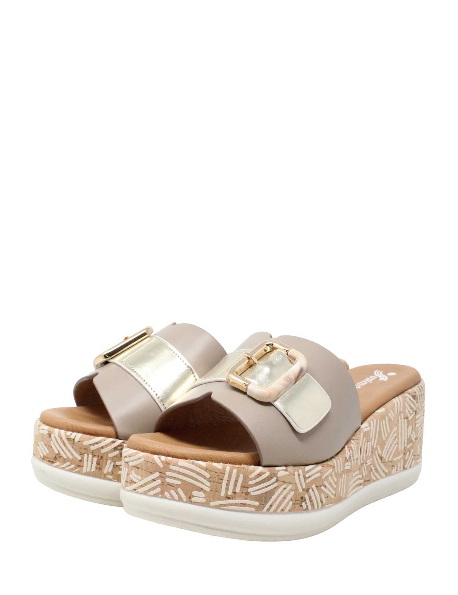 Sandali zeppa Grigio Susimoda