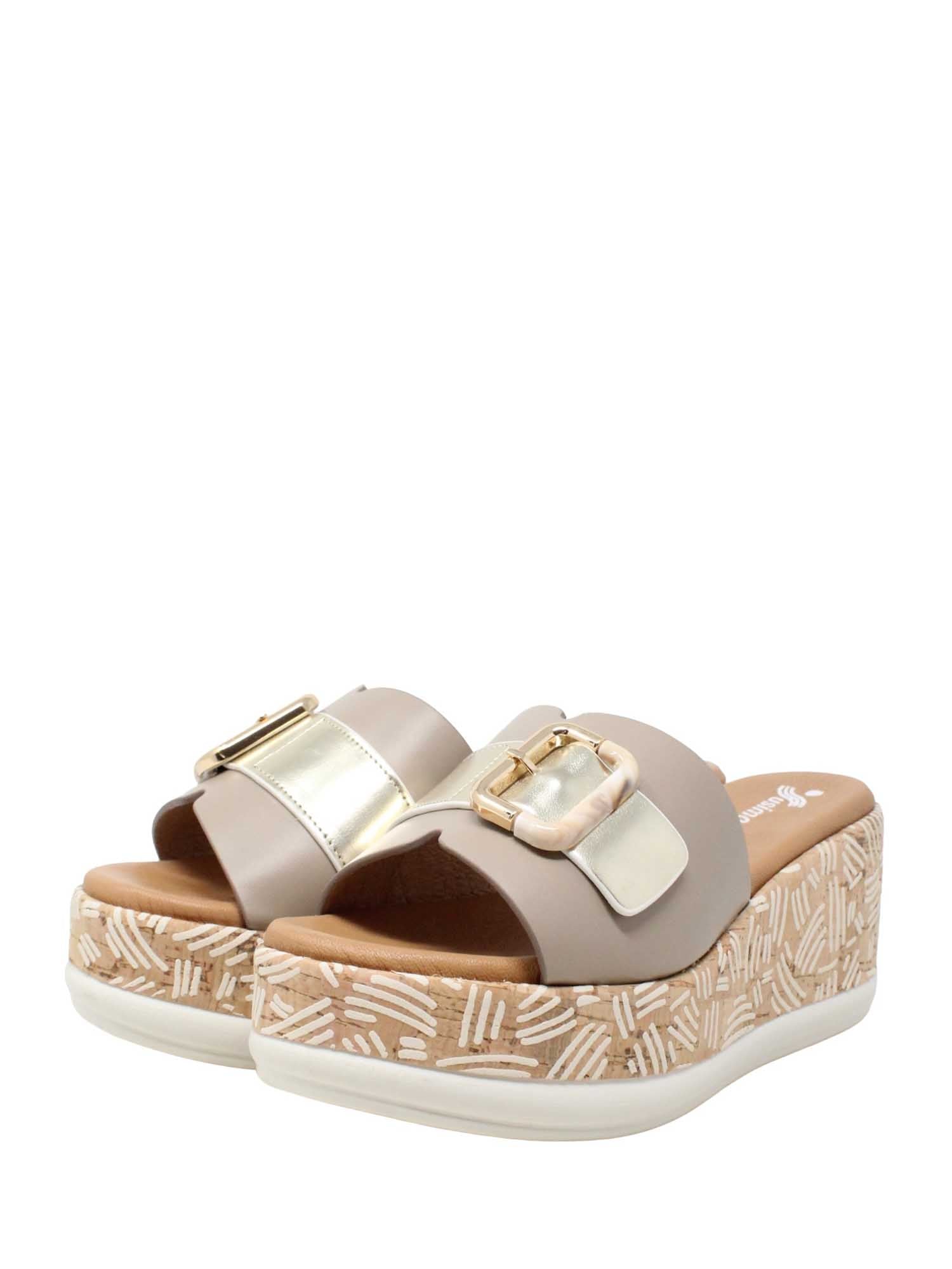 Sandali zeppa Grigio Susimoda