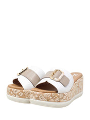 Sandali zeppa Bianco Susimoda