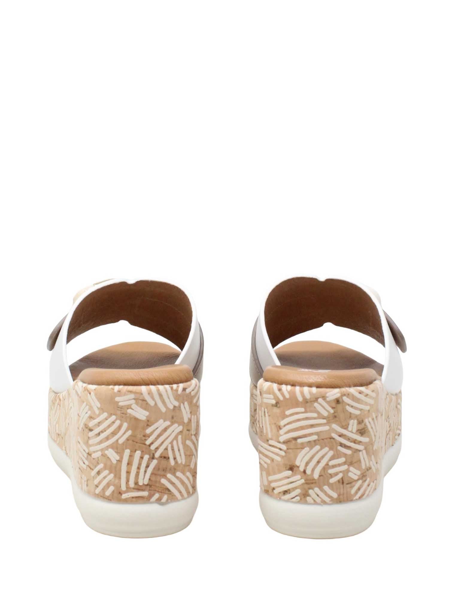 Sandali zeppa Bianco Susimoda