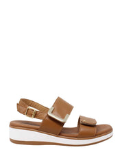 Sandali zeppa Marrone Susimoda