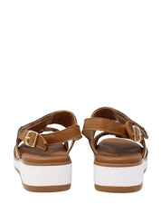 Sandali zeppa Marrone Susimoda